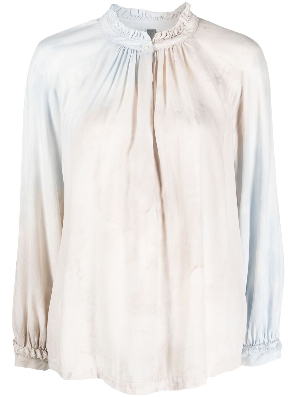 Raquel Allegra Sabine tie dye-print blouse - Blue