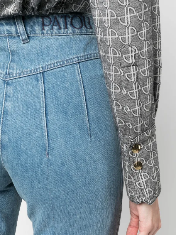 Patou オーガニックデニム フレアジーンズ | ブルー | FARFETCH JP