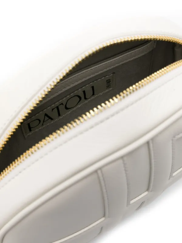 Patou JP Monogram Leather Crossbody Bag | Neutrals | FARFETCH AM