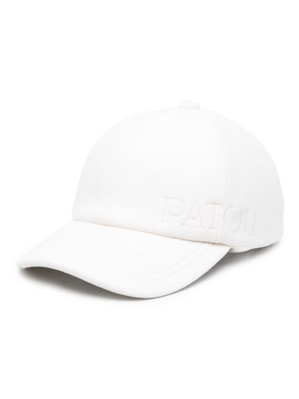 Shop Patou Embroidered-logo Six-panel Cap In White