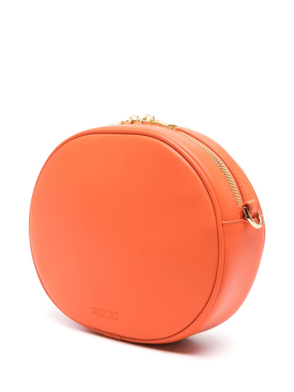 Shop Patou Le Jp Leather Shoulder Bag In Orange