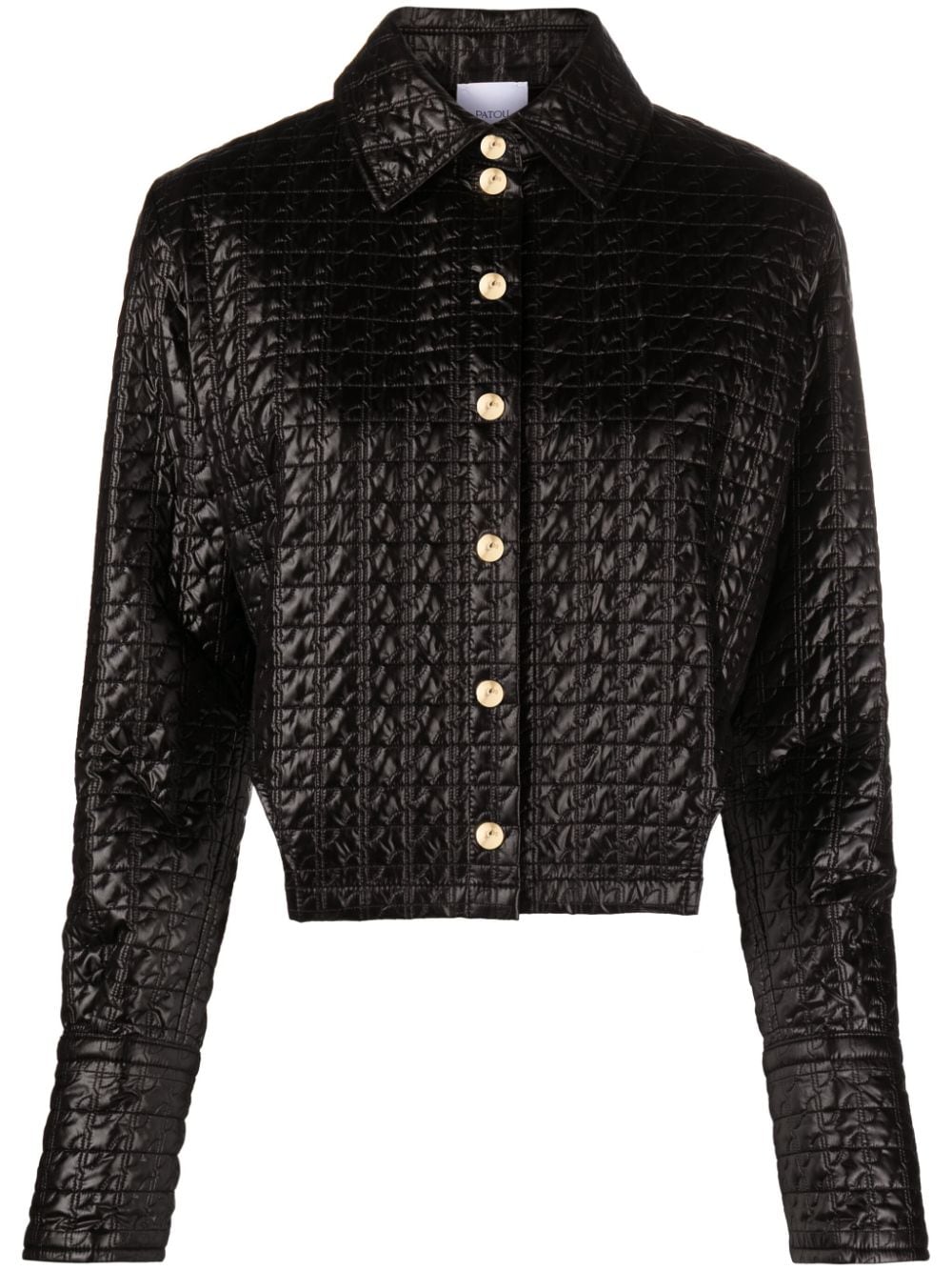 Shop Patou Cut-out Quilted Jacket In Black