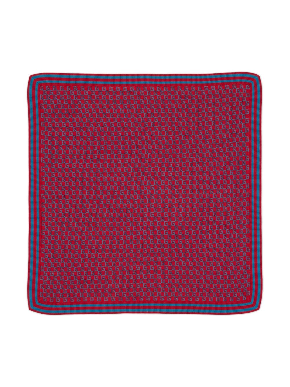 Shop Gucci Baby G Square Blanket In Red