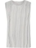 Homme Plissé Issey Miyake pleated tank top - Neutrals