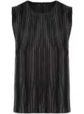 Homme Plissé Issey Miyake pleated tank top - Black