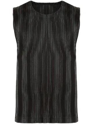ISSEY MIYAKE HOMME PLISSÉ ブラック タンクトップ