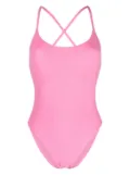 LIDO criss-cross straps high-cut swimsuit - Pink