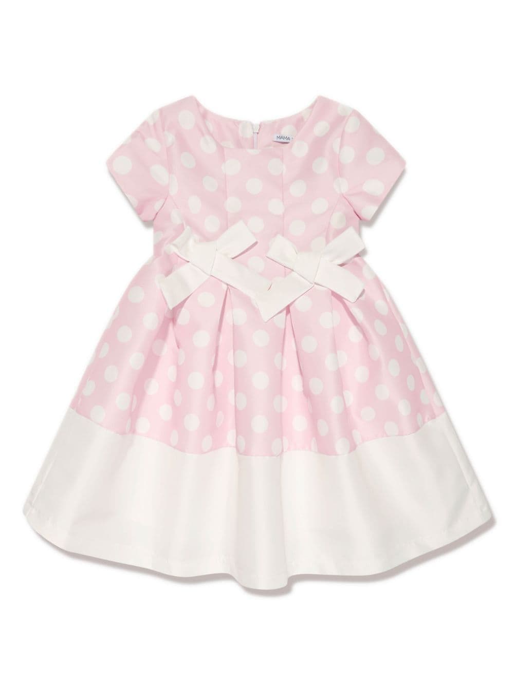 MAMA LUMA KIDS polka-dot bow-detailing dress - Pink