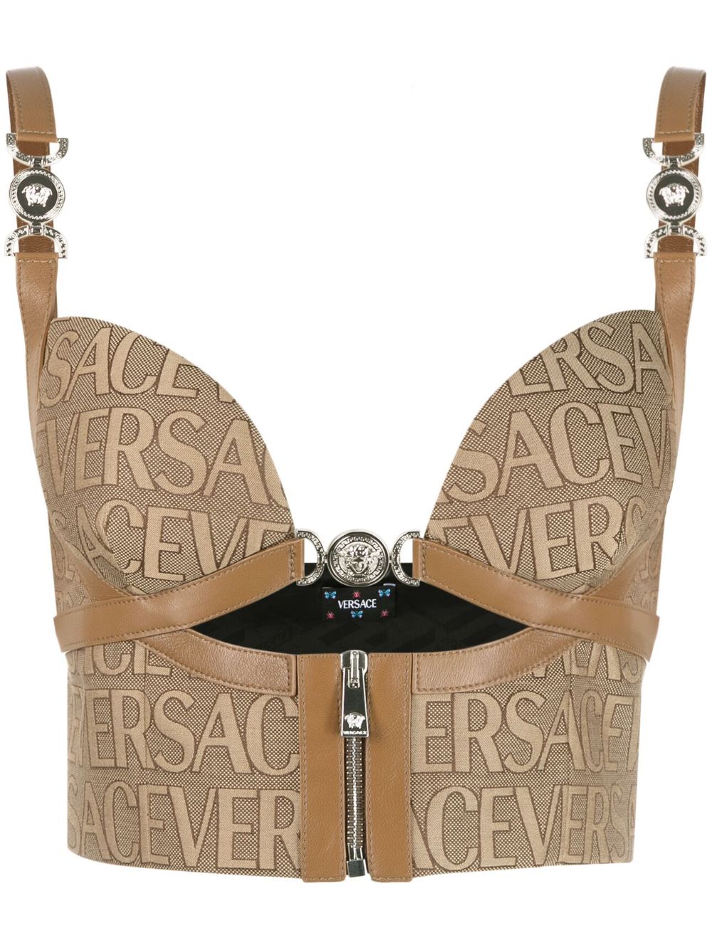 Image 1 of Versace Versace Allover bustier top