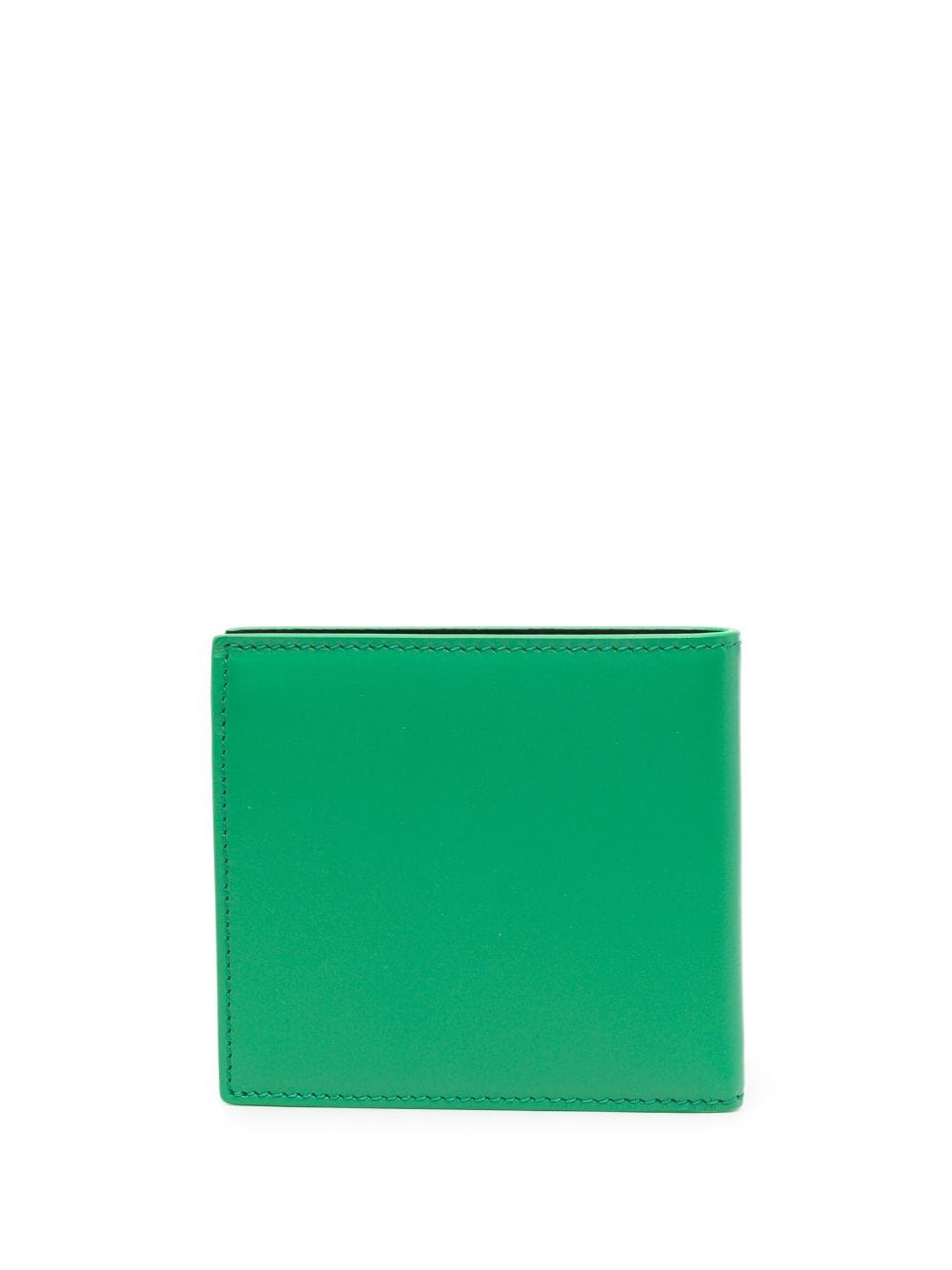 Shop Alexander Mcqueen Logo-embossed Bi-fold Wallet In Green