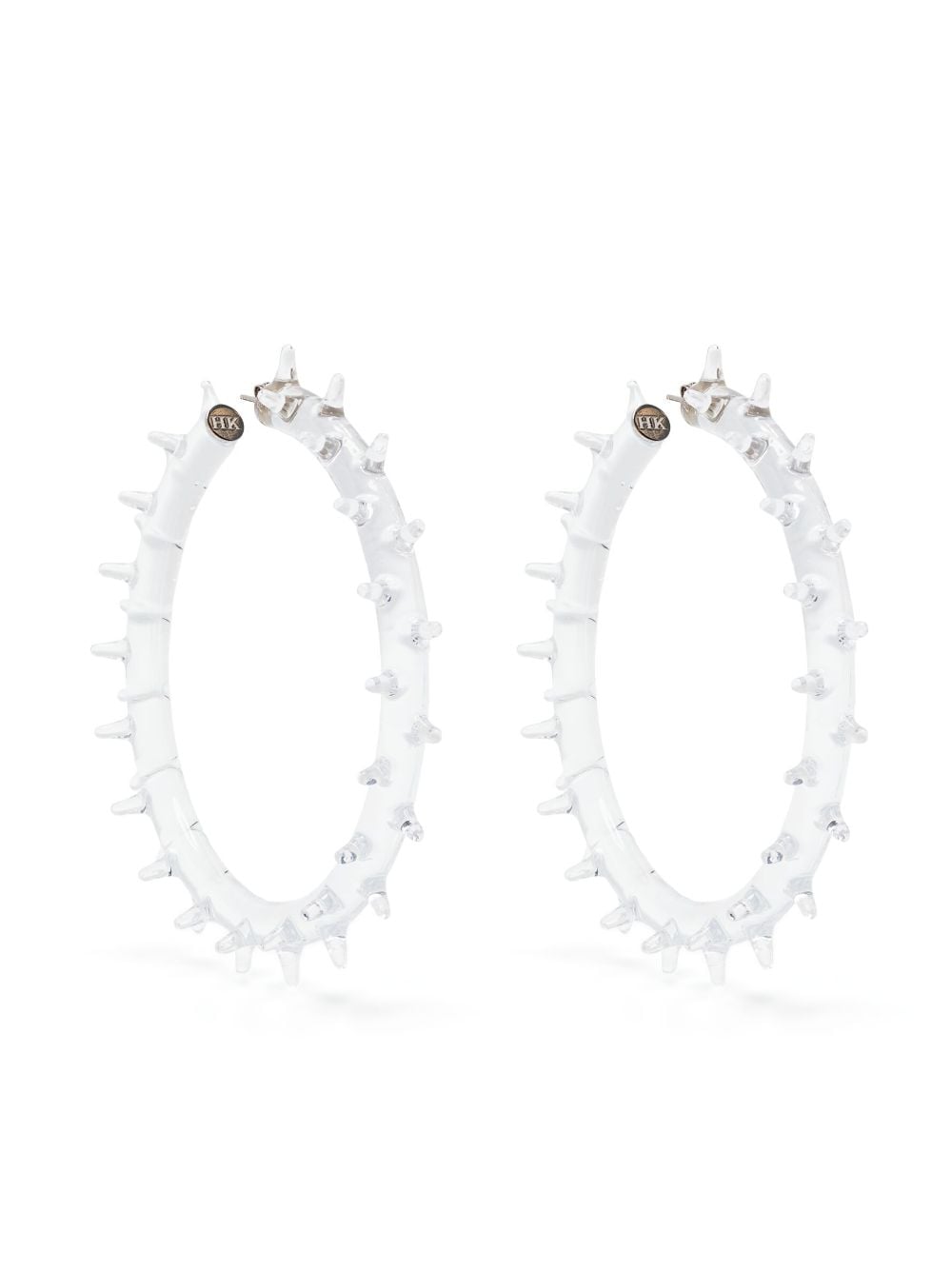 Hugo Kreit Spiky Transparent Hoops In Not Applicable