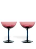 La DoubleJ Champagne coupe (set of two) - Red