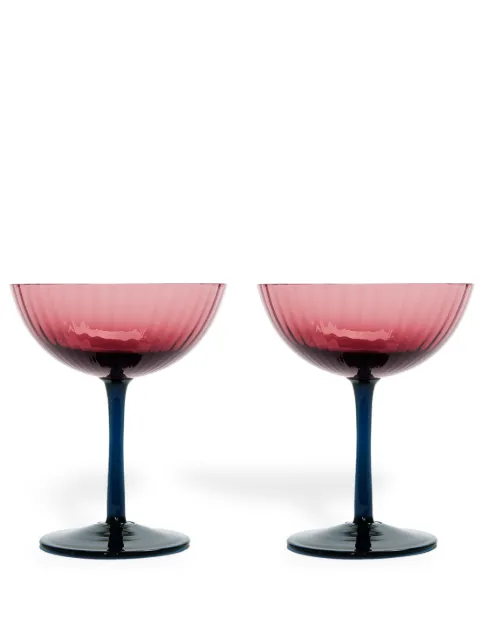 La DoubleJ set de dos copas de champán