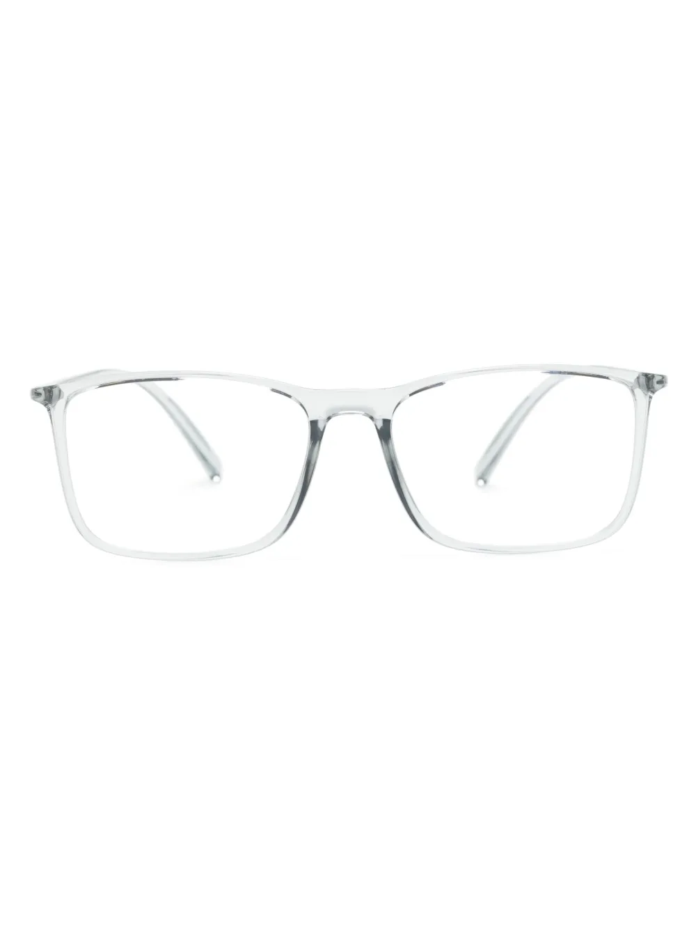 Giorgio Armani transparent rectangle-frame glasses | Grey | Image 1