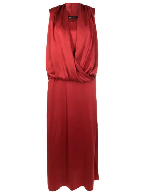 Uma | Raquel Davidowicz vestido de seda con detalle drapeado