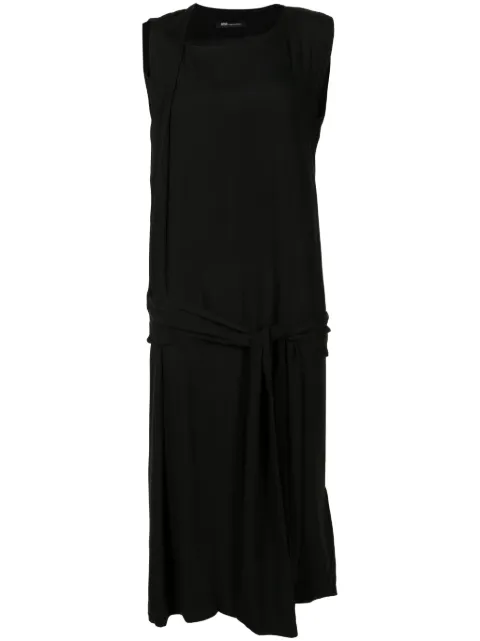 Uma | Raquel Davidowicz vestido midi Funil con lazo en la cintura
