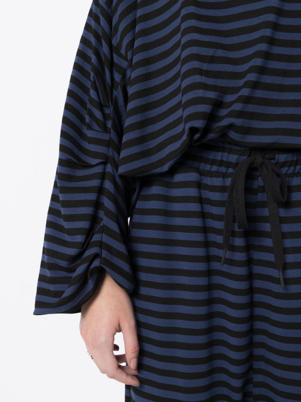 Shop Uma Raquel Davidowicz Horizontal-stripe Long-sleeve Top In Blue