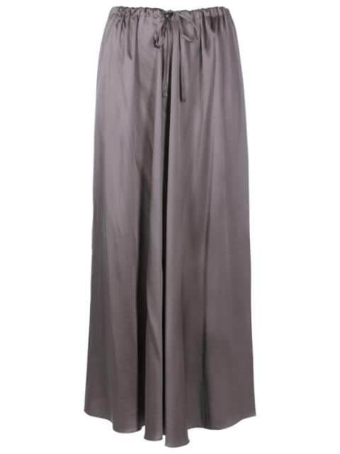Uma | Raquel Davidowicz drawstring-waist silk midi skirt