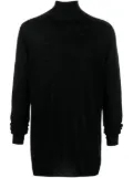 Rick Owens roll-neck virgin wool jumper - Black