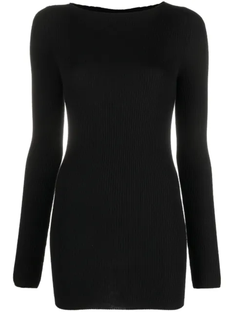 Rick Owens cut-out ribbed jumper