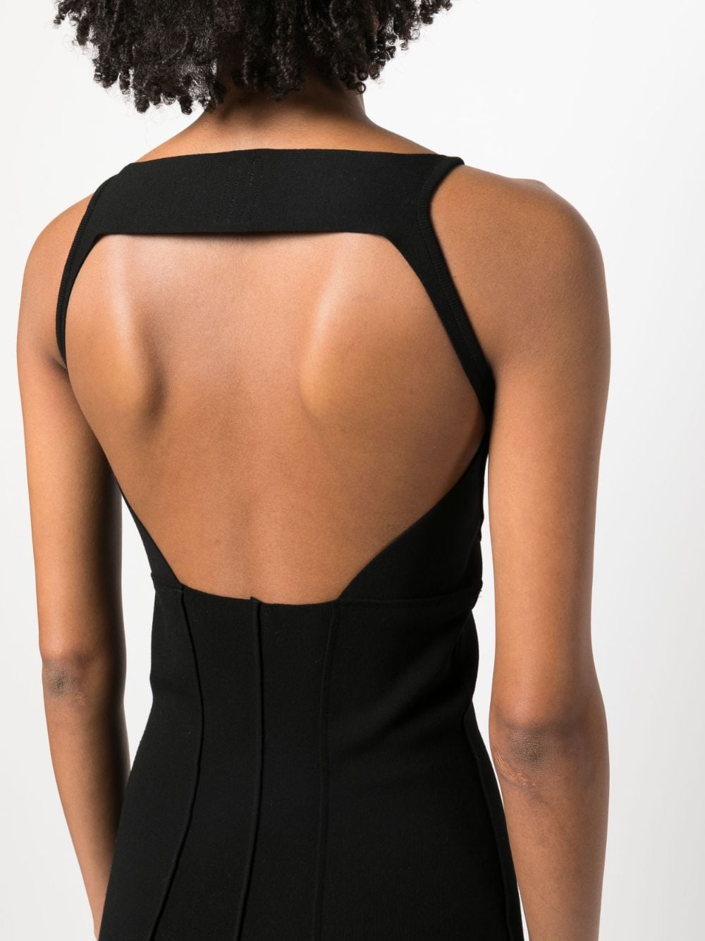Shop Rick Owens Cut-out Sleeveless Maxi Dress In Black