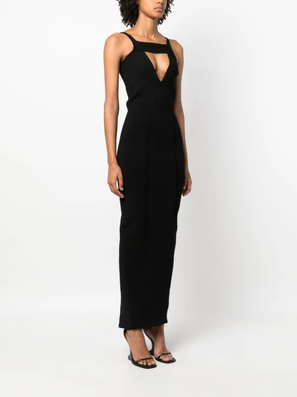 Rick Owens cut-out Sleeveless Maxi Dress | Black | FARFETCH