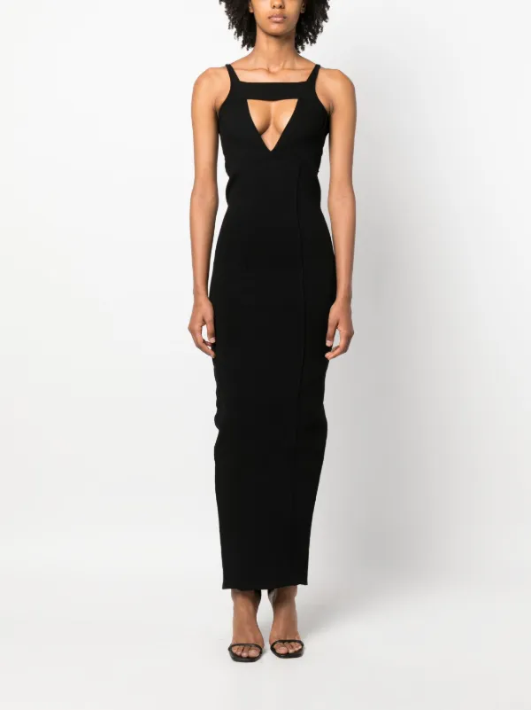 Rick Owens cut-out Sleeveless Maxi Dress | Black | FARFETCH Rick Owens cut-out Sleeveless Maxi Dress | Black | FARFETCH