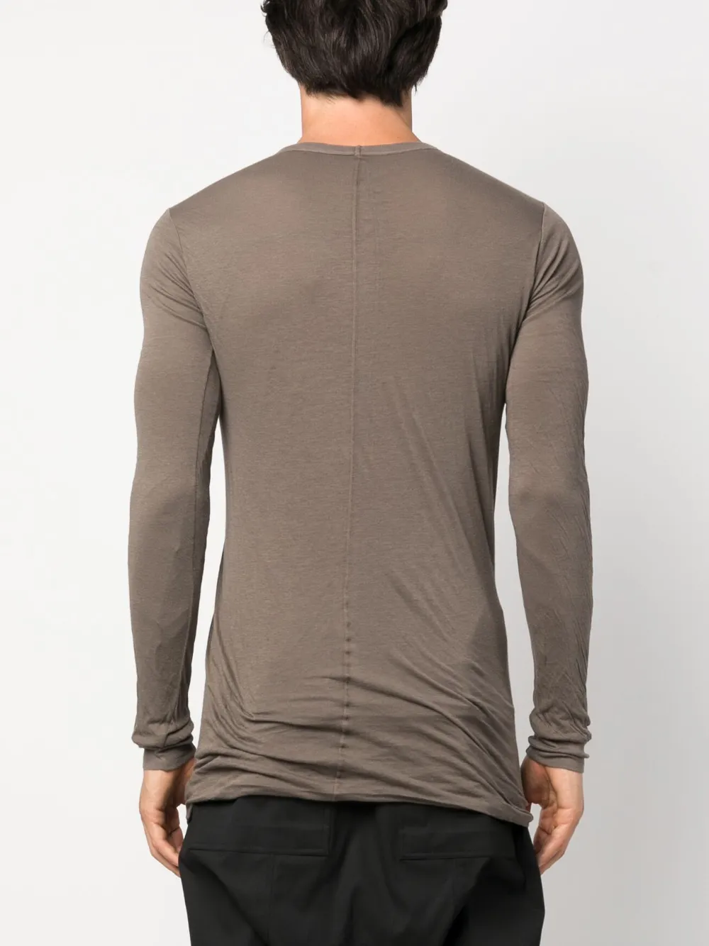 RICK OWENS LONG-SLEEVE ORGANIC COTTON T-SHIRT