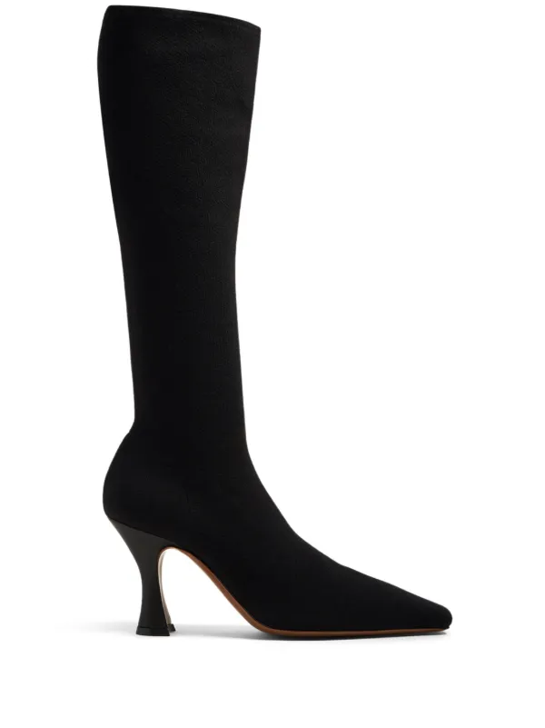 Neous Ran Stretch-knit Knee-high Boots in Black