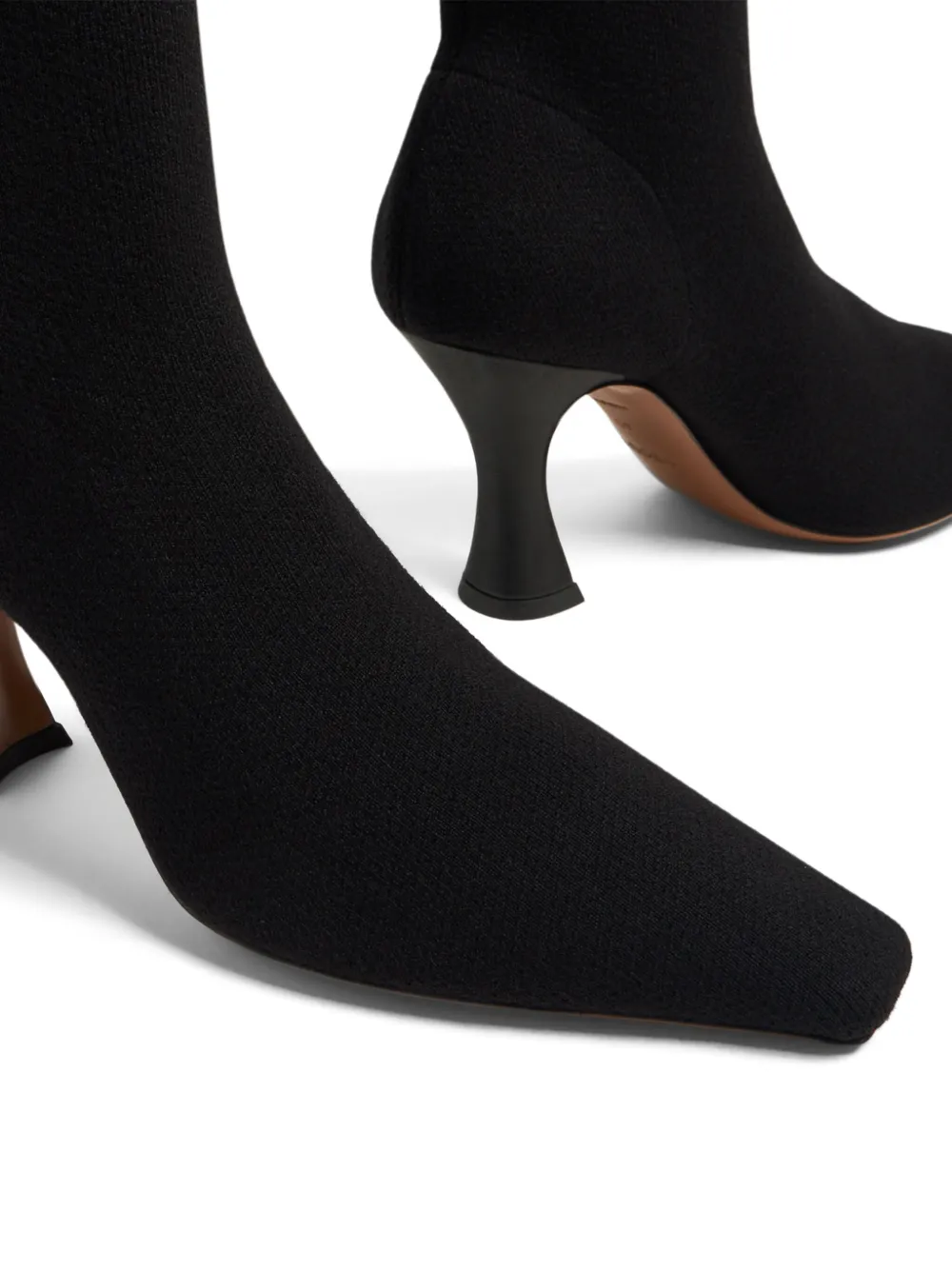 Coperni Ran 80mm Stretch-knit Boots In Black