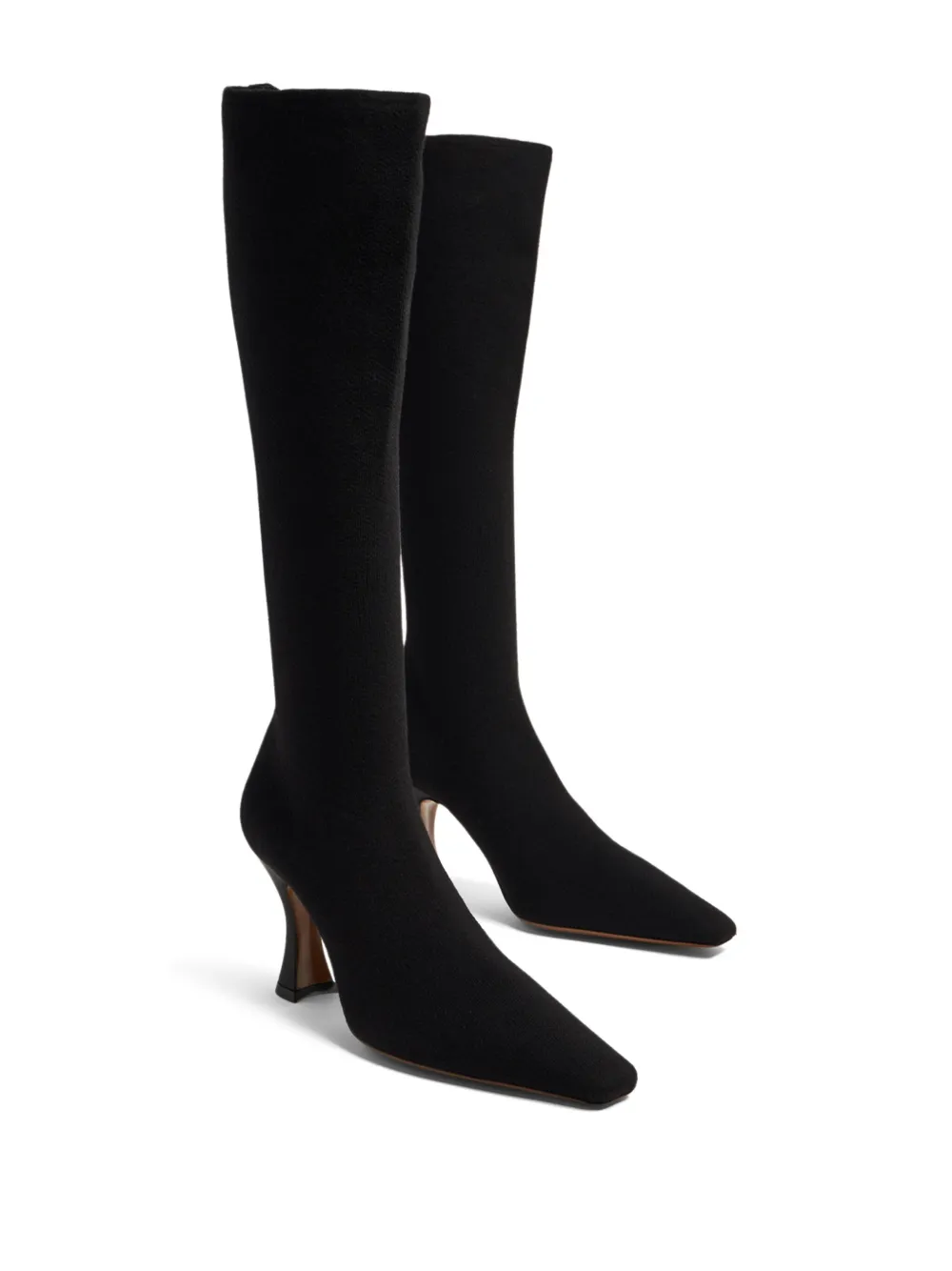 Coperni Ran 80mm Stretch-knit Boots In Black