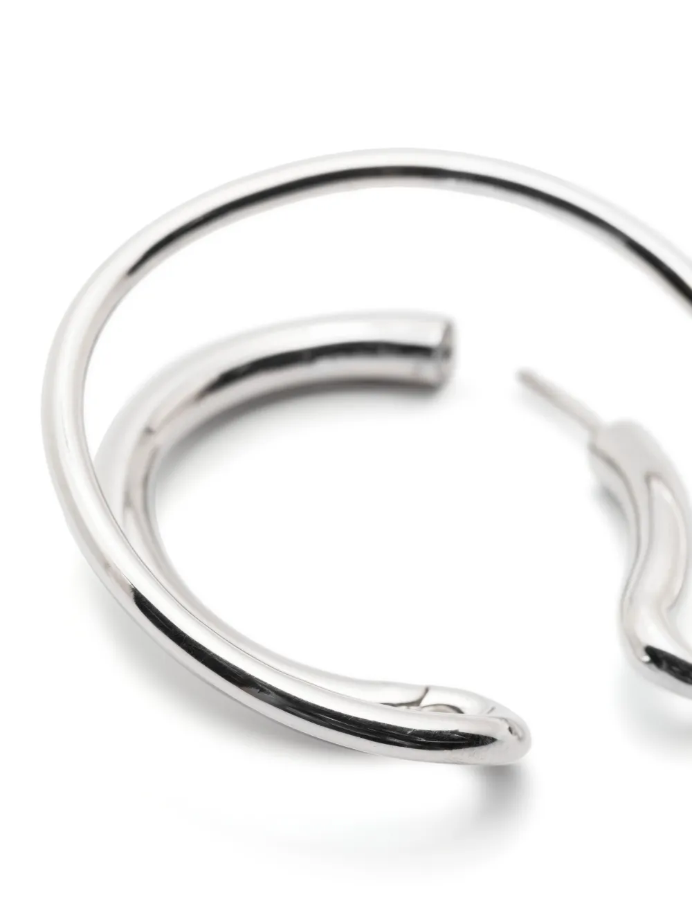 Charlotte Chesnais Hallo Hoop Earrings In Silver