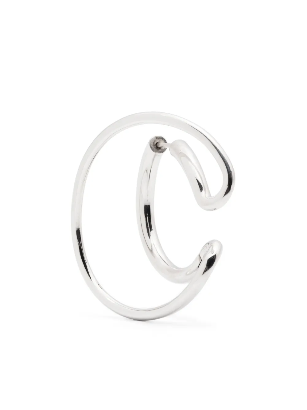 Charlotte Chesnais Hallo Hoop Earrings In Silver