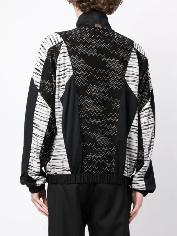 Missoni Zig Zag zip-up Jacket | Black | FARFETCH