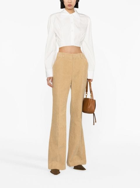 Chloé corduroy tailored flared trousers