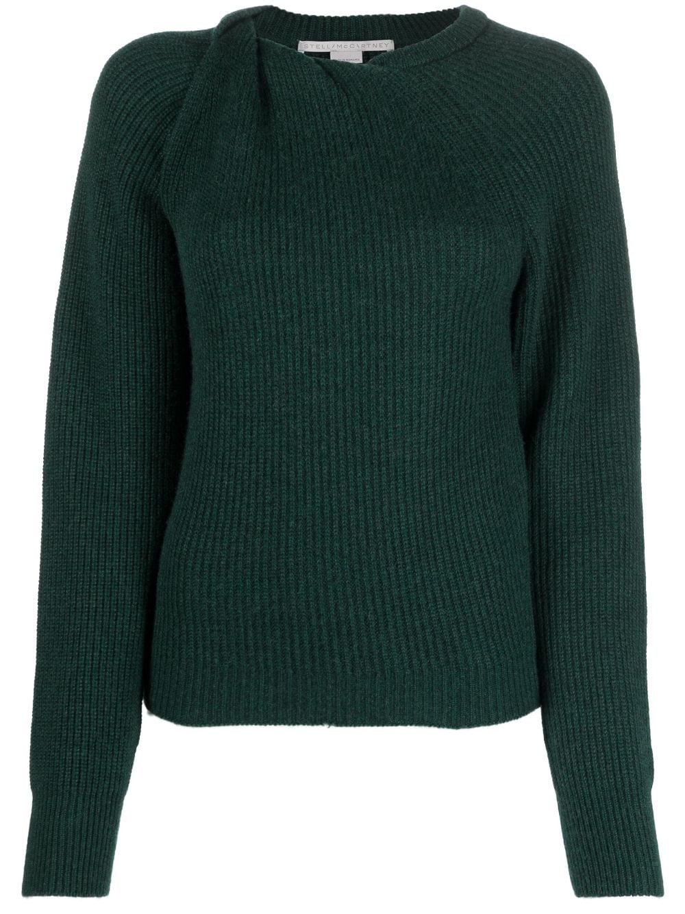 Stella McCartney knot-detail knitted jumper - Green