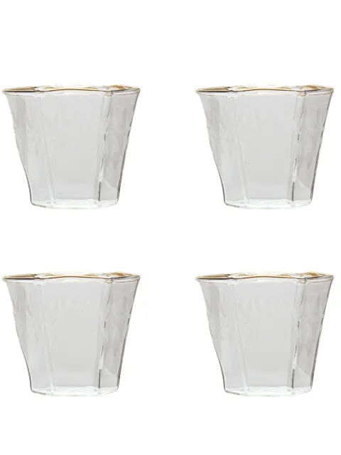 Seletti pack de cuatro vasos de agua Burano de Seletti x Diesel