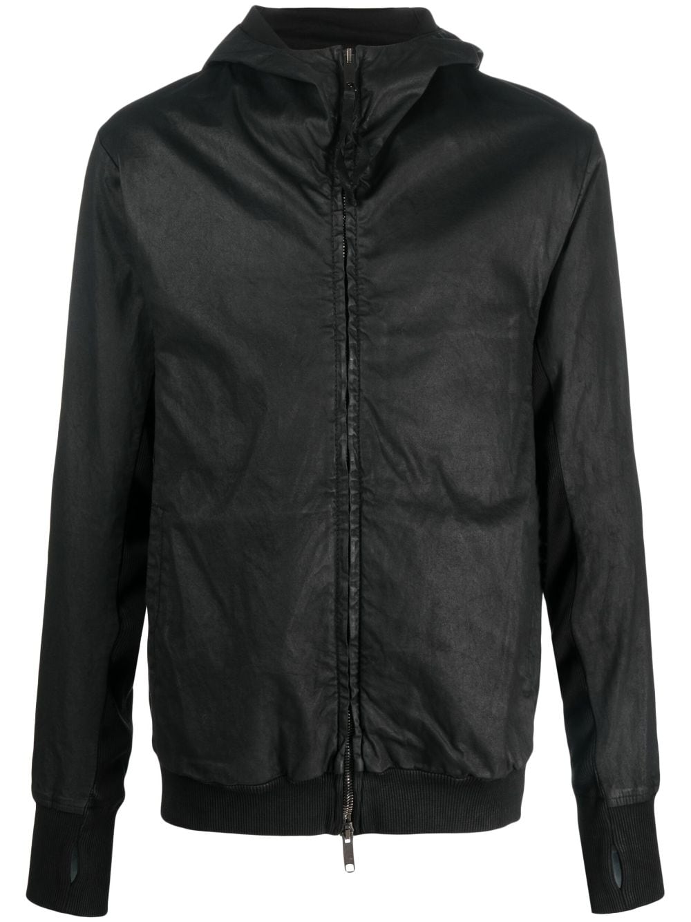 Transit cotton hooded jacket - Black