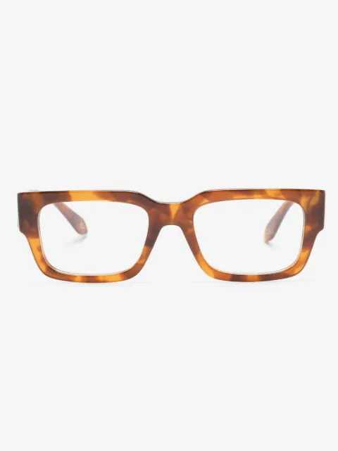 Giorgio Armani tortoiseshell rectangle-frame glasses