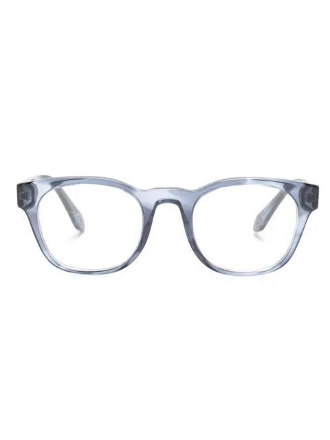 Giorgio Armani logo-engraved square-frame glasses