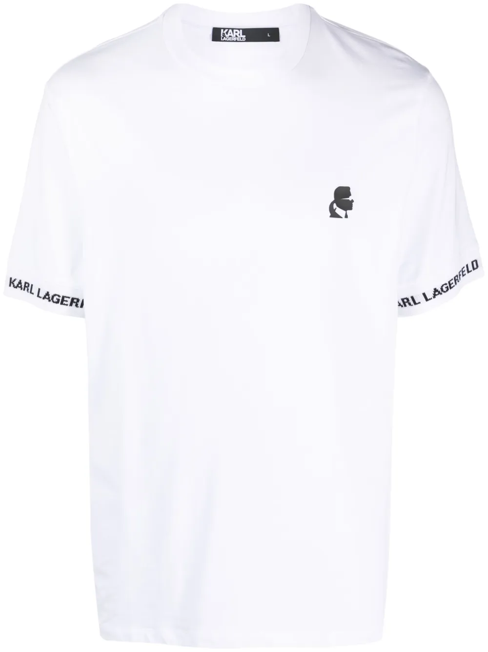 Karl Lagerfeld T-shirt met logoprint Wit