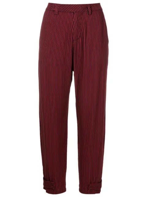 Uma | Raquel Davidowicz pantalones capri con rayas verticales