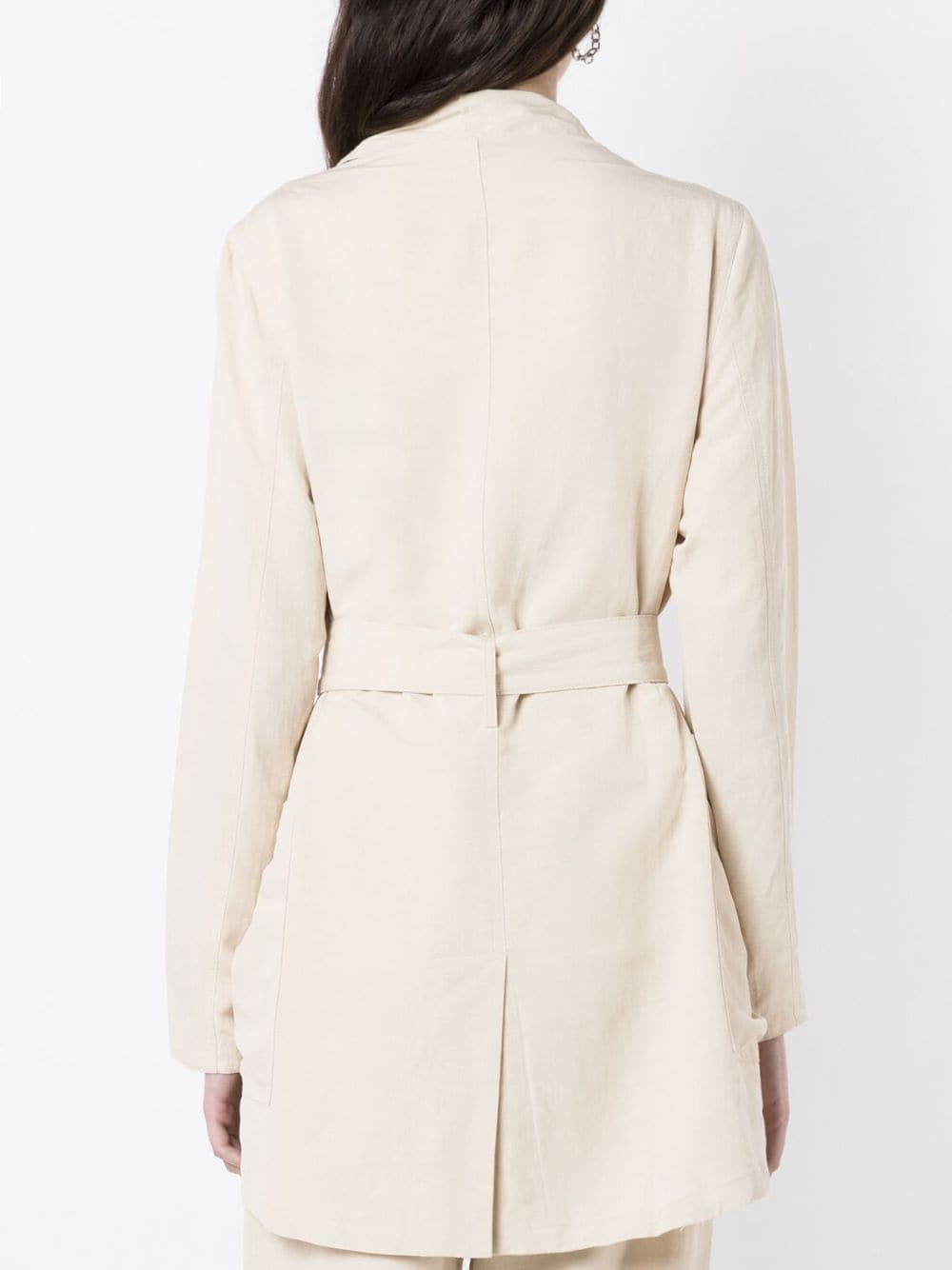 Shop Uma Raquel Davidowicz Asymmetric Modal-blend Jacket In Neutrals