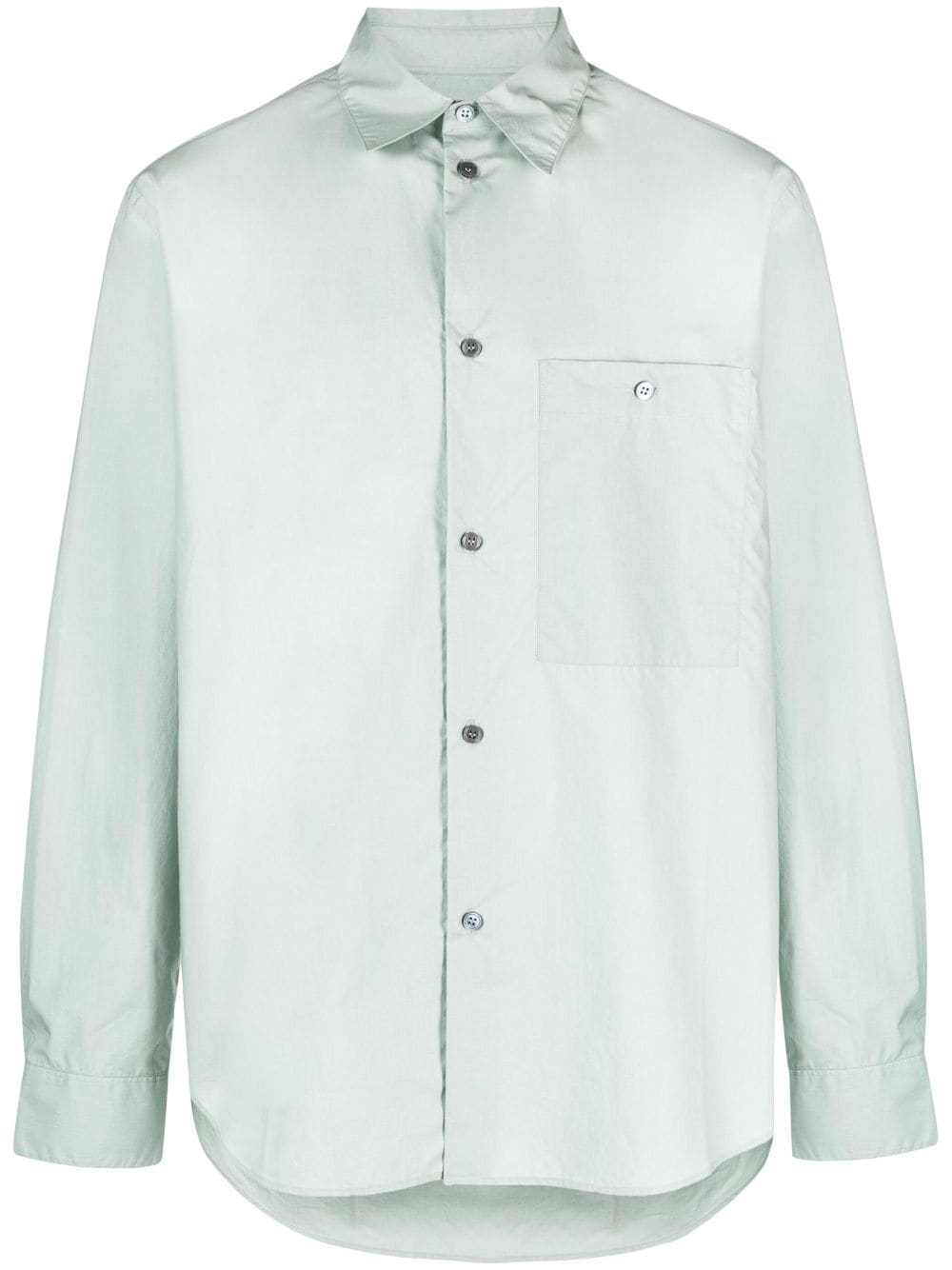 Studio Nicholson Kito Patch-pocket Cotton-poplin Shirt In Green