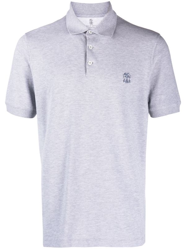 Brunello Cucinelli logo-print Cotton Polo Shirt - Farfetch