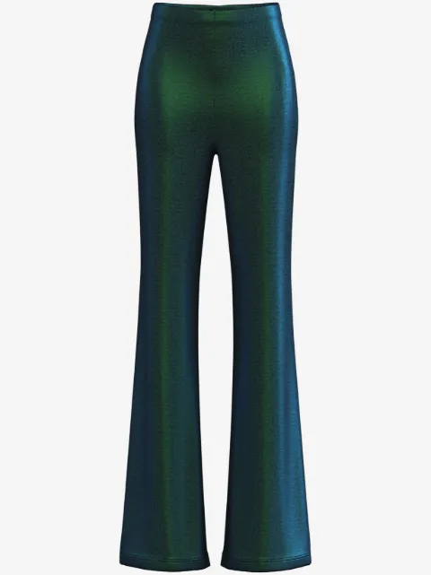 Maccapani lurex flared trousers