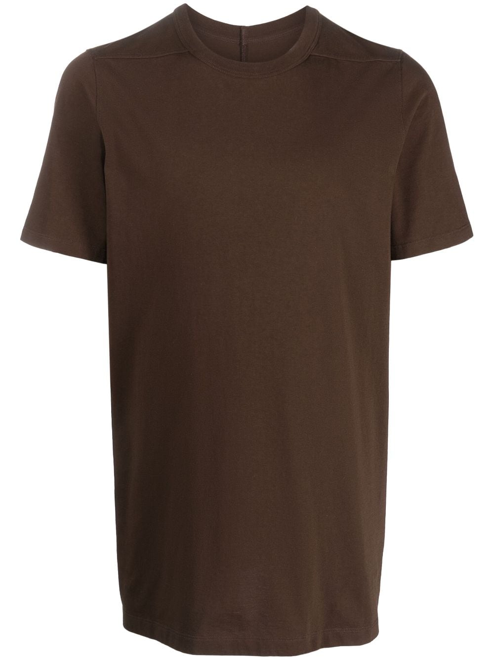 Shop Rick Owens Level Organic-cotton T-shirt In Brown