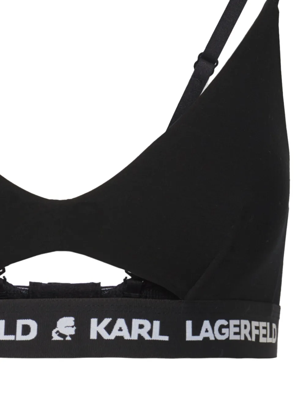 Karl Lagerfeld Bh met logoband - Zwart