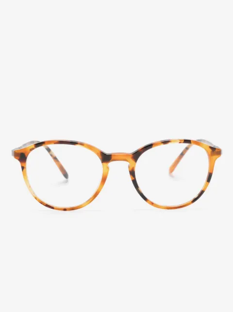 Giorgio Armani tortoiseshell round-frame glasses