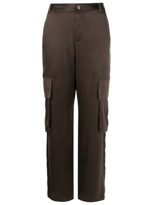 Pantalon droit à poches cargo - Uma | Raquel Davidowicz - Modalova